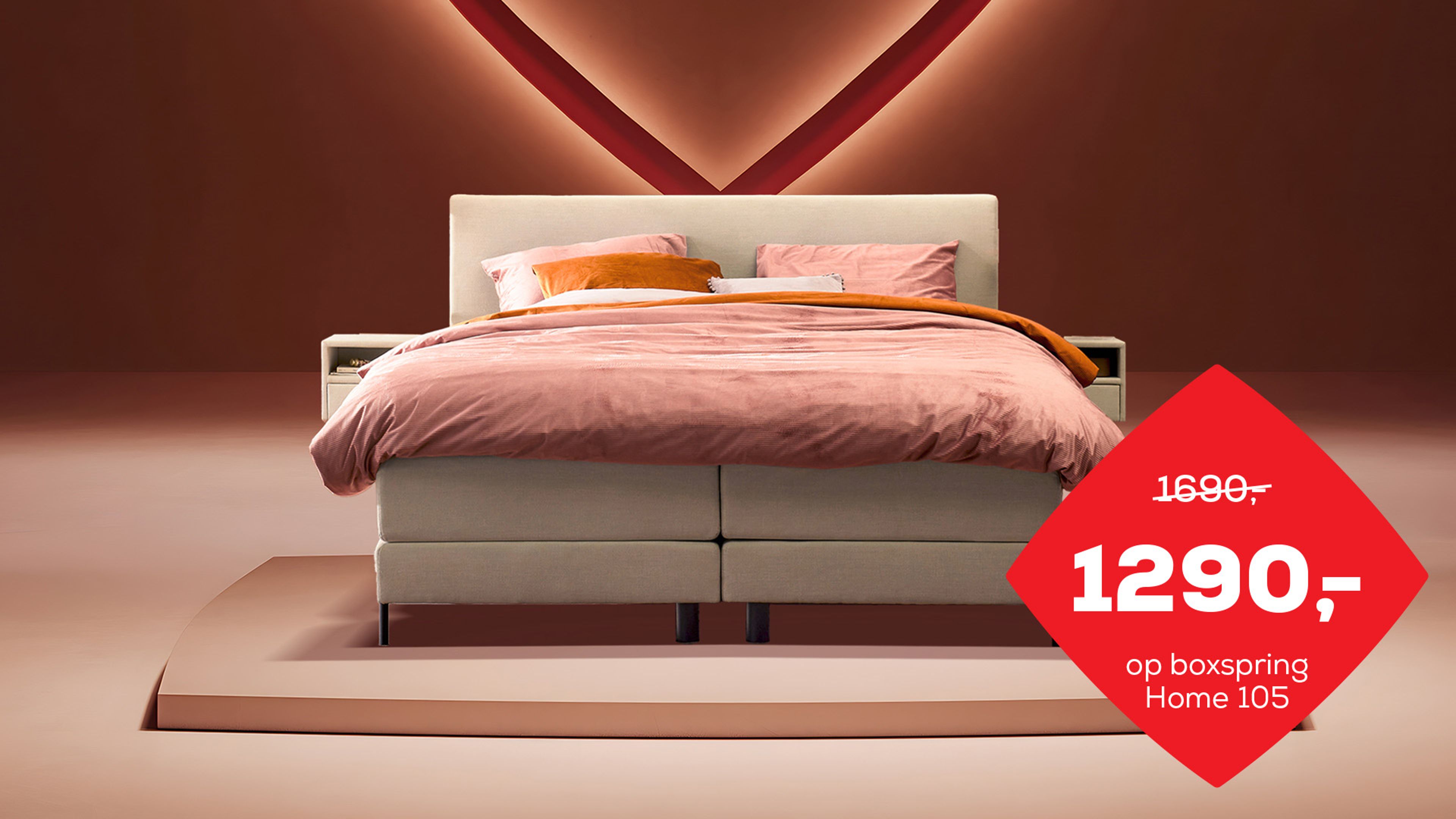 Stel Boxspring Home 105 samen