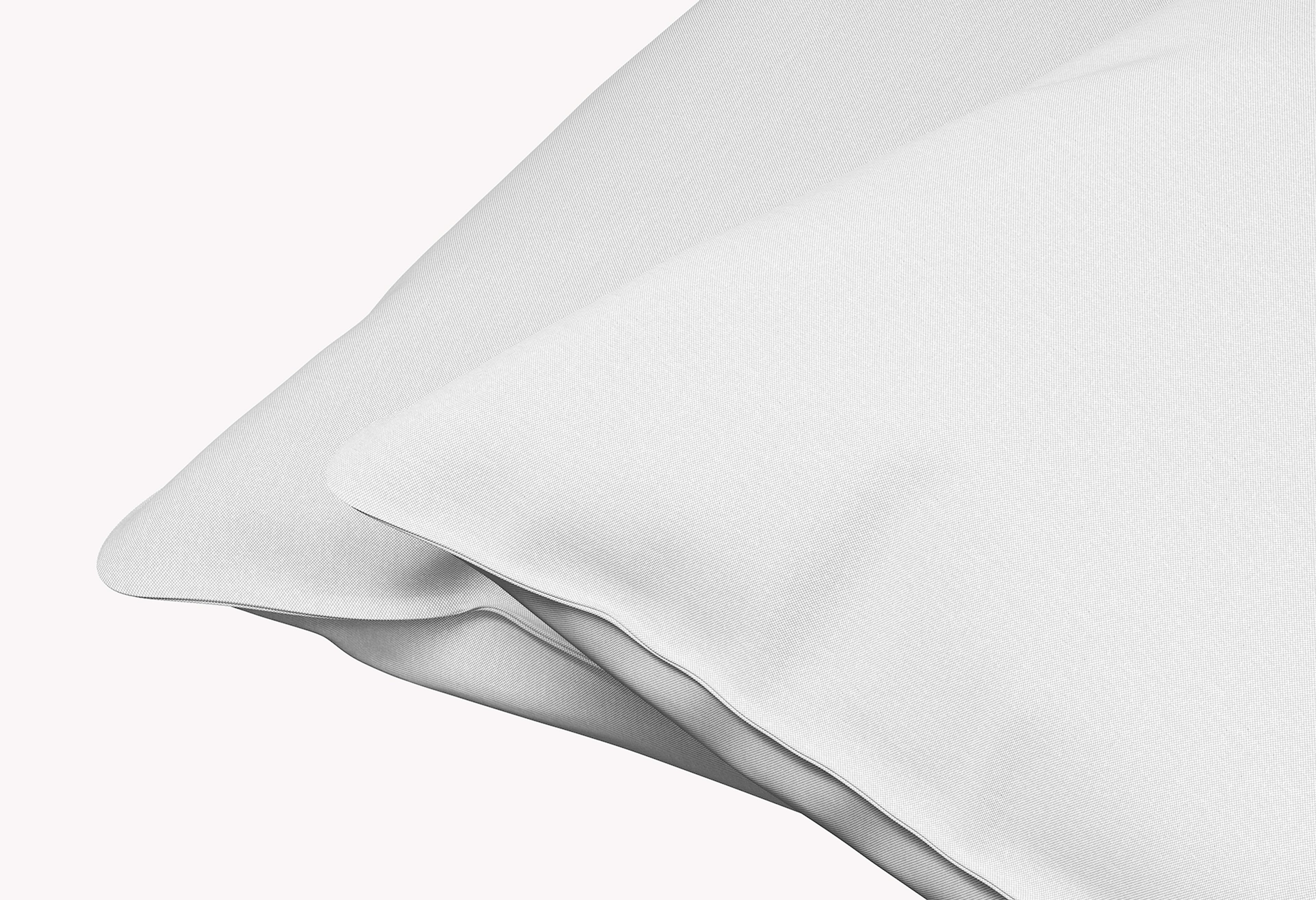 Dixxius Kussenslopen Excellent Percale Katoen White (set van 2)