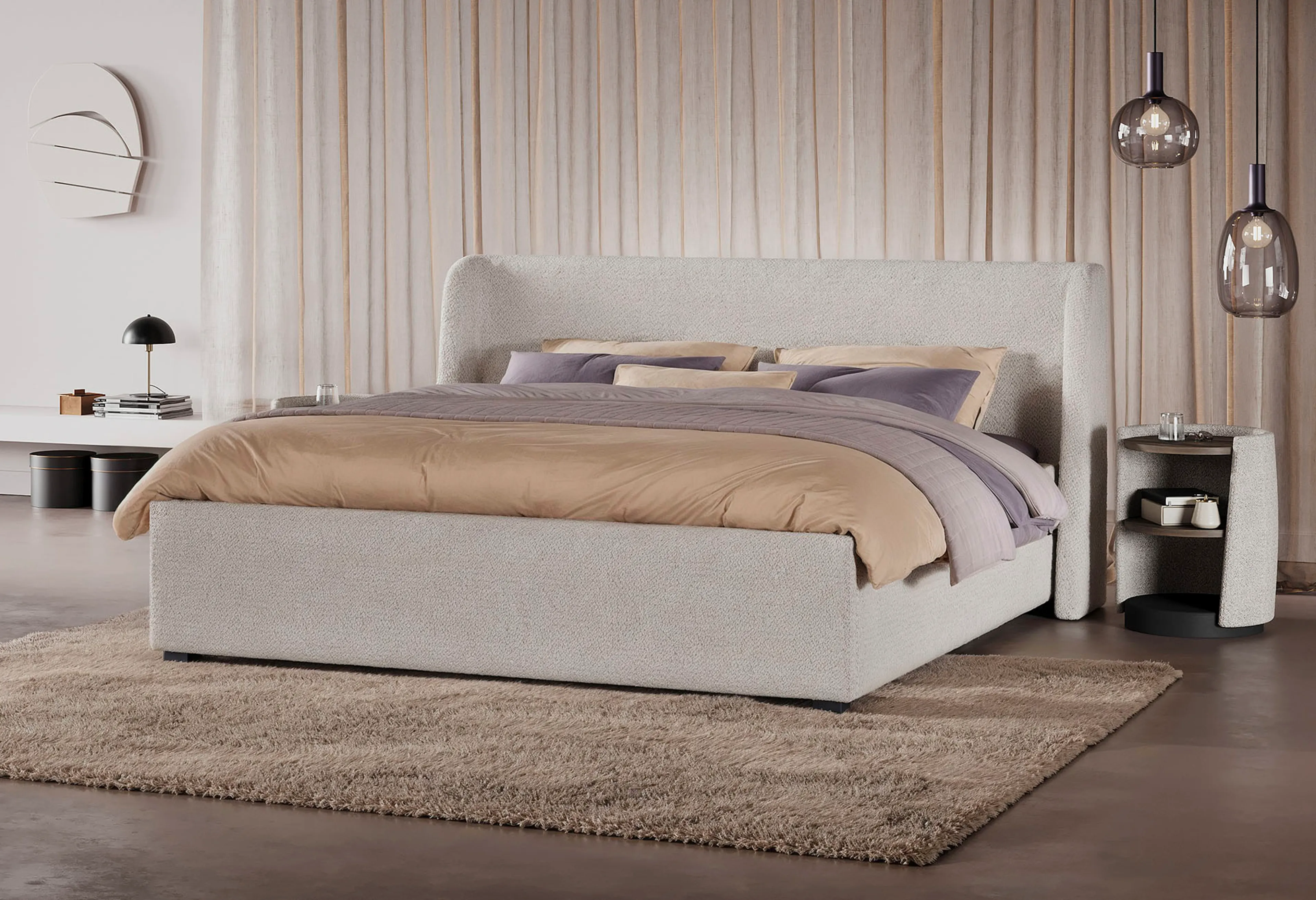 Gestoffeerd Bedframe Night Milan